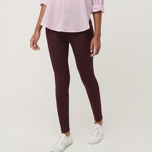 LOFT Burgundy Ponte Leggings